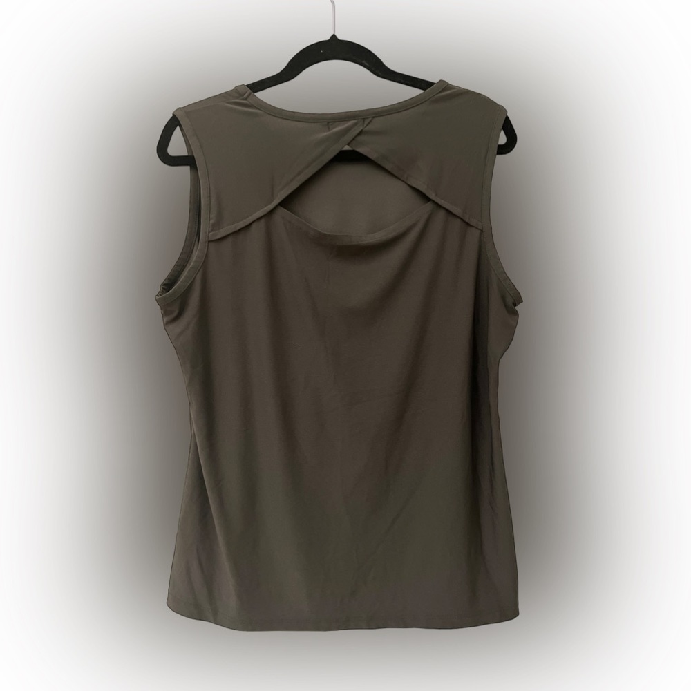 14th & Union‎ Back Cutout Athletic Tank Poly Blend Stretch Large